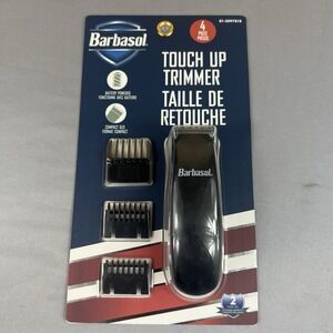 Barbasol Touch Up Beard Hair Trimmer w/ 3 Guide Combs Compact Electric New
